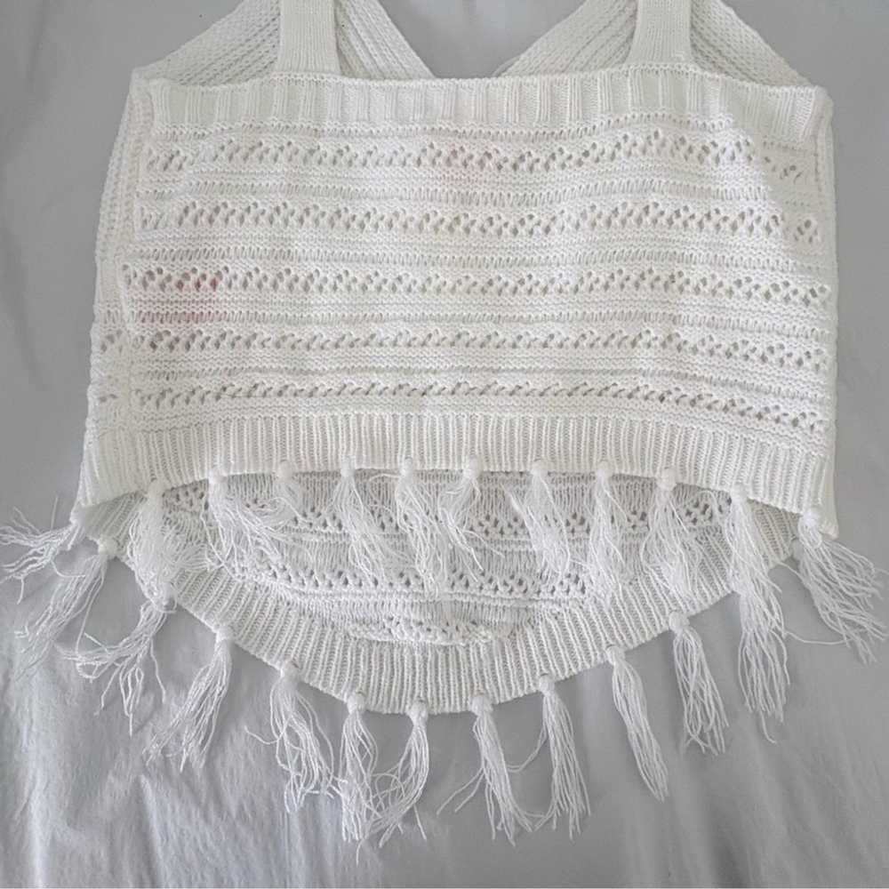 No Boundaries | Sz XS (1) Junior | Fringe-Hem Knit Tank | EUC - Picture 6 of 8
